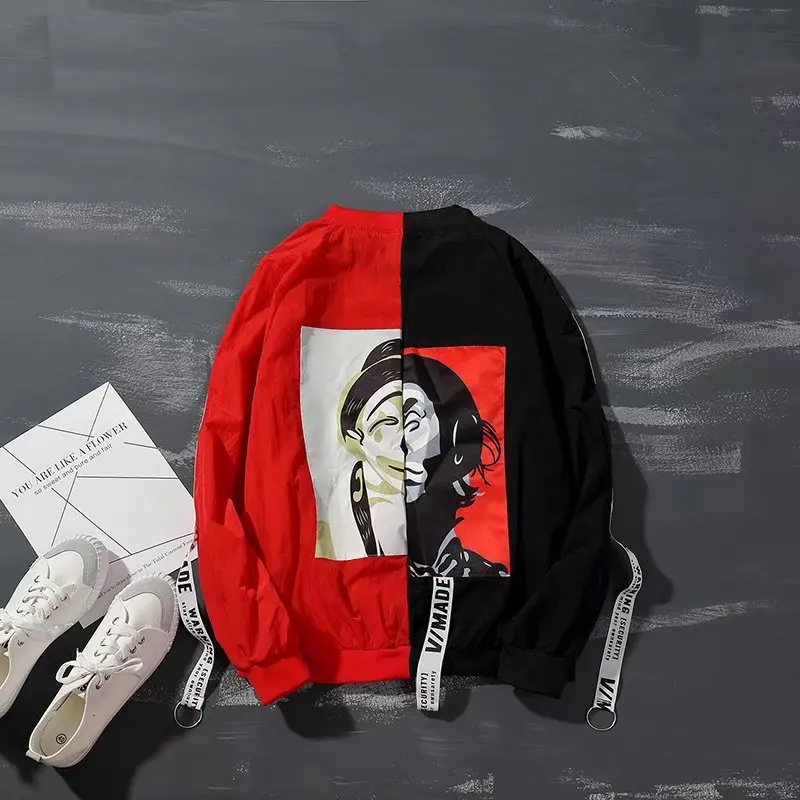 Мужская куртка в стиле хип-хоп 2017 осенняя Повседневная приталенная спортивная