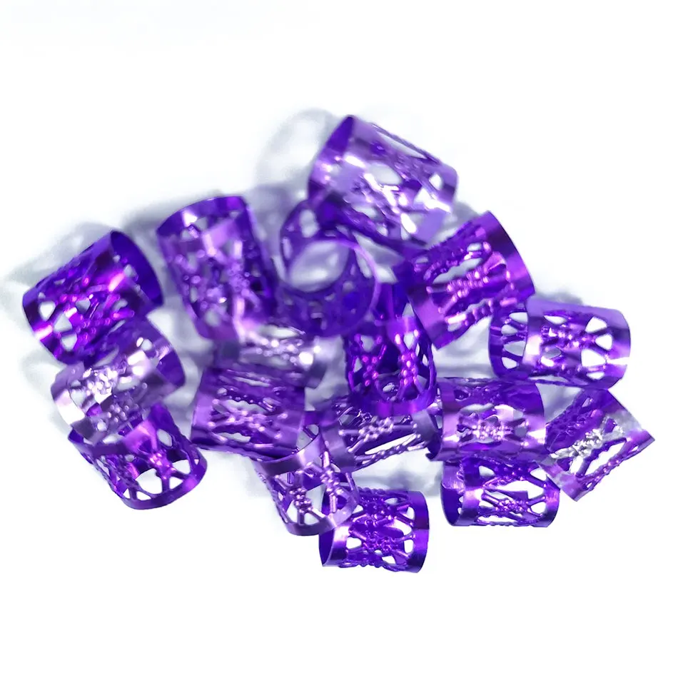 Металлические манжеты для волос Dreadlocks аксессуары из филигранью алюминиевые