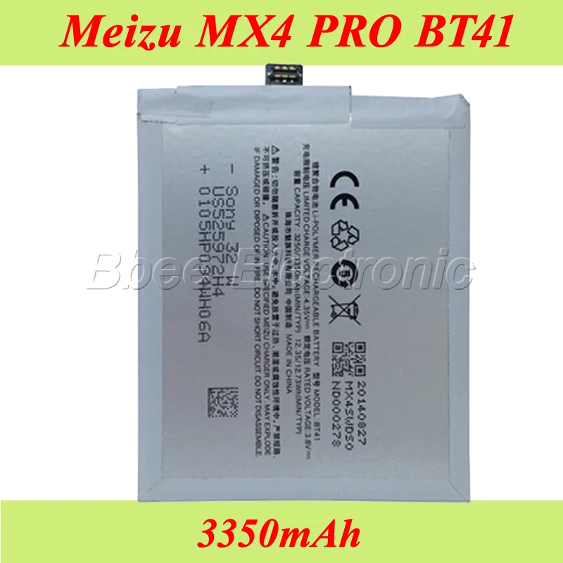 

MEIZU MX4 PRO battery mx 4 PRO original battery 100% New Original BT41 3350mAh