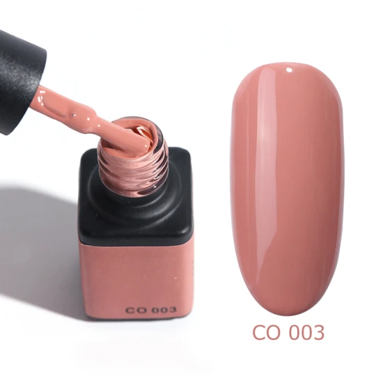 CO 003 1pc 6ml Coffee Series UV Nail Gel Polish Pure Color Semi Permanent Primer Soak Off Varnish Nail Art Lacquer Decoration TRCO01-06 - Color: CO 003