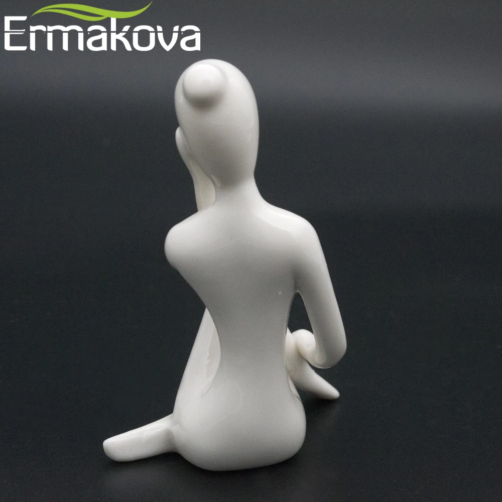 Ермакова фарфоровая керамическая статуэтка для йоги, статуэтка для медитации, статуэтка для йоги, статуэтка для йоги, украшение для студии, подарок