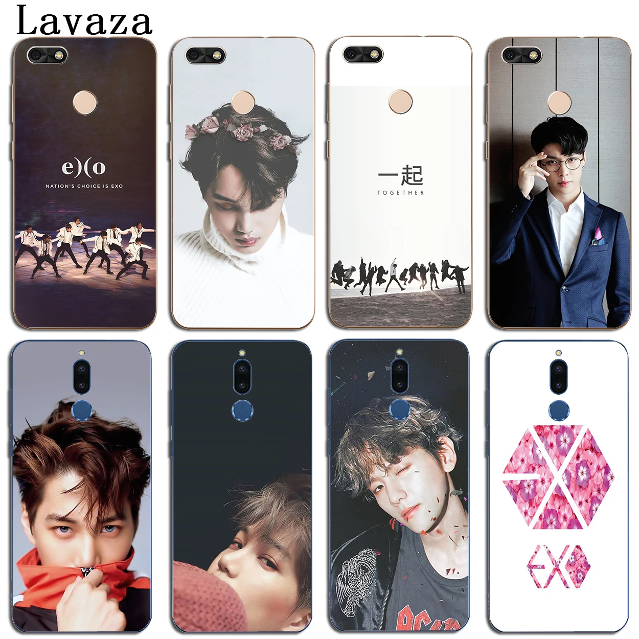 Чехол EXO BaekHyun XIUMIN LAY для Huawei Y9 Y7 Y6 Prime 2019 2018 Nova 5I 4 3i 3 2i Honor 20 10 8X 8C 8 9X 9 Lite 6C 7C 7X 7A