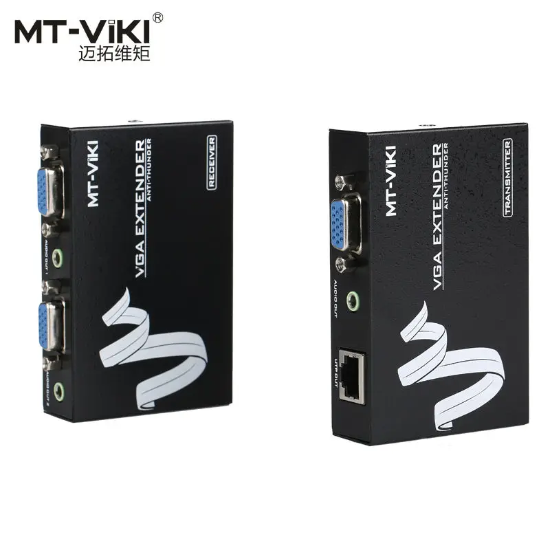 Ретранслятор MT Viki 100m VGA для видео и аудио HD ретранслятор по UTP с помощью 1 кабеля RJ45