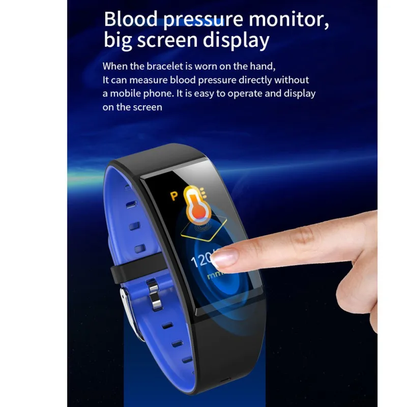 

Touchscreen Smartwatch Smart Band Watch Heart Rate Time Wristband Sport Running Waterproof Smart Bracelet