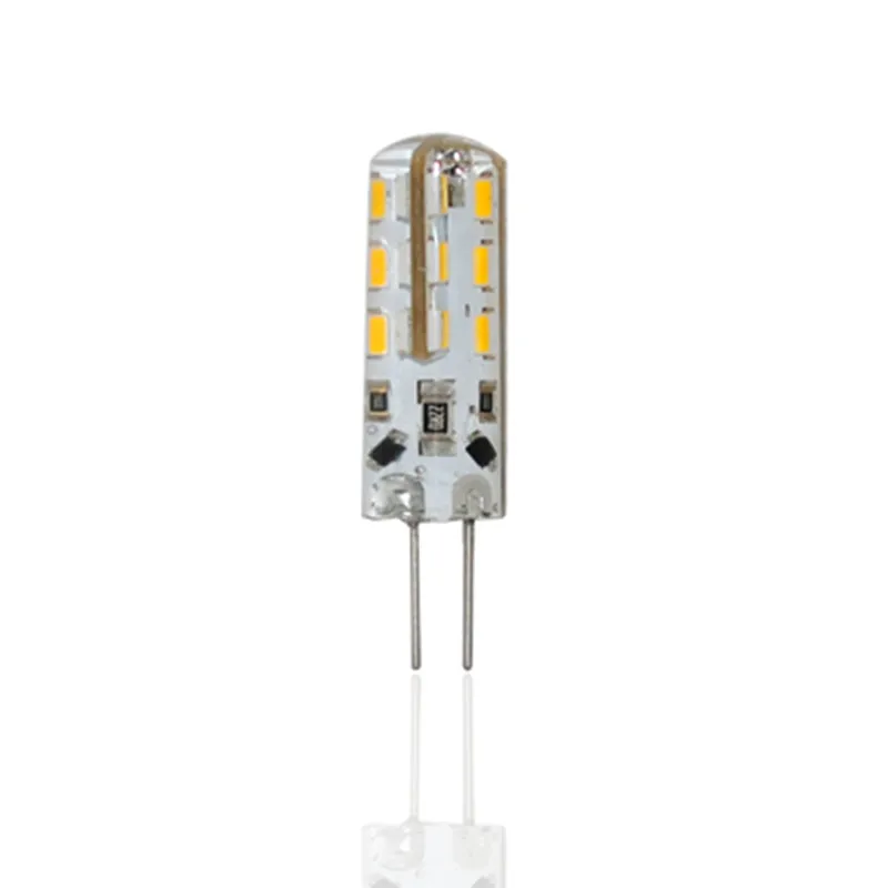 Бесплатная доставка 50 шт. G4 DC12V 2 Вт 4 24 48 SMD 3014 Светодиодная лампа люстра