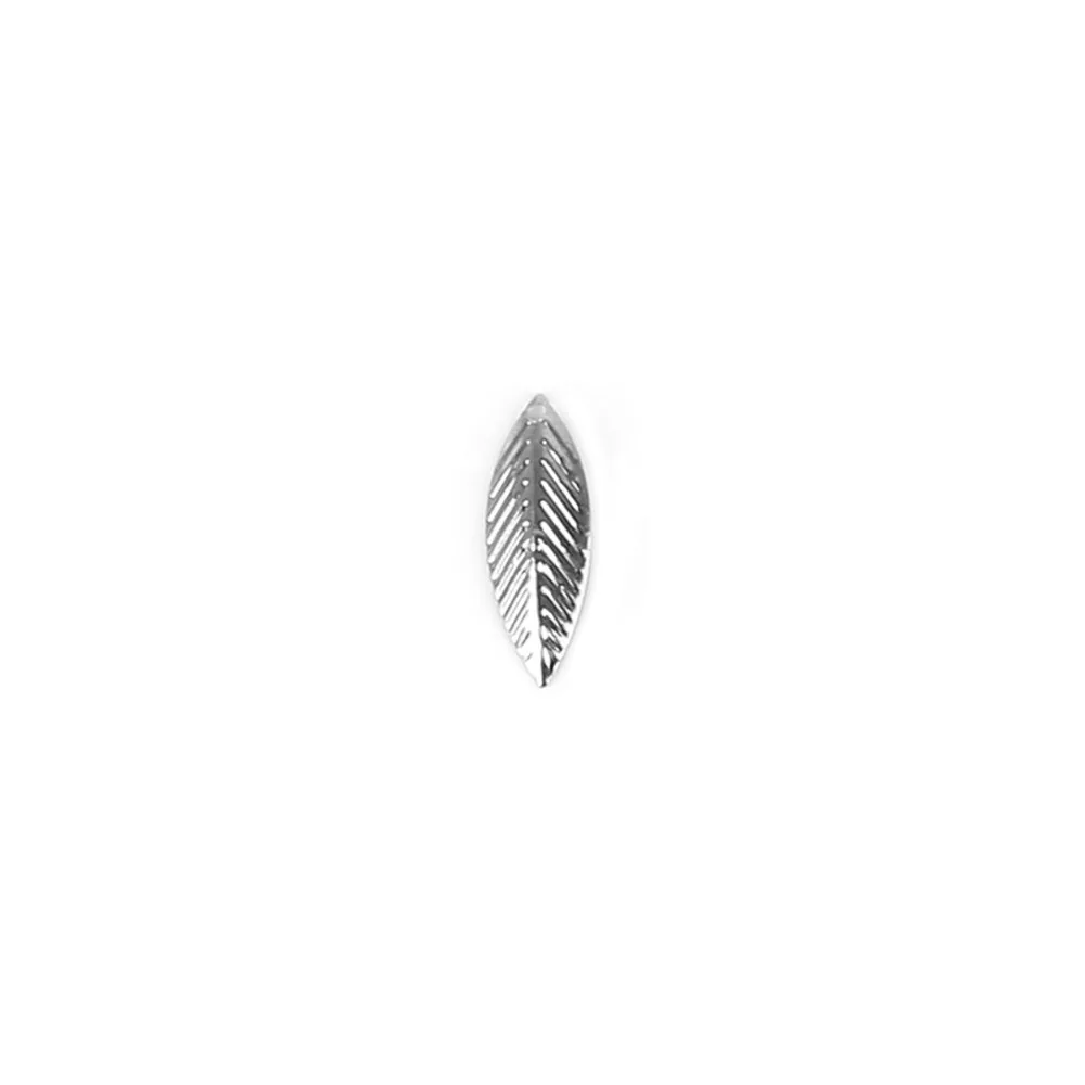 30pcs Gold/Rhodium Plated Tone Filigree Leaf Wraps Connectors Metal Craft Gift Decoration DIY Jewelry Making | Украшения и