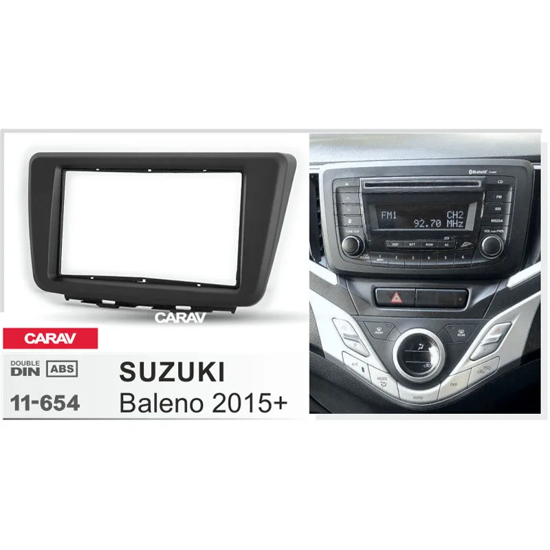 CARAV 11 654 Автомобильная Радио панель для Suzuki Baleno 2015 + рамка DVD CD отделка монтажный