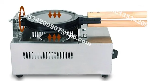 Коммерческое использование антипригарный LPG газ 180 градусов вращающийся яичный