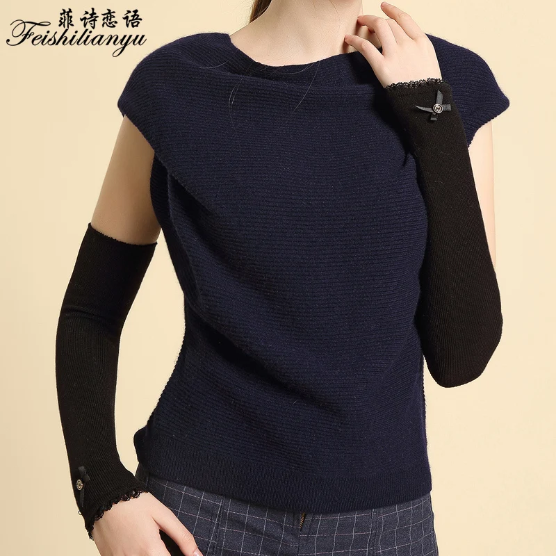 2018 новые модные половинные варежки с прорезями для пальцев зимние