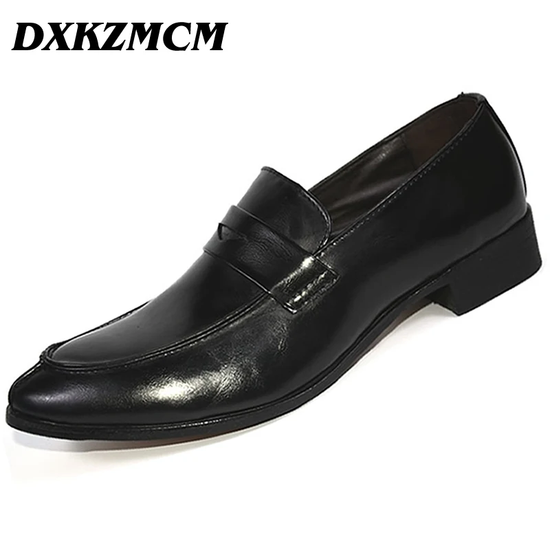 Dxkzmcm Разделение кожа Для мужчин Туфли без каблуков дышащая Бизнес Обувь
