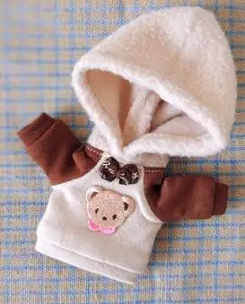 Color-1 1 шт. толстовка с милым медведем для obitsu11 ob11 cu-poche 1/12 bjd кукольная одежда - Цвет: Color-1