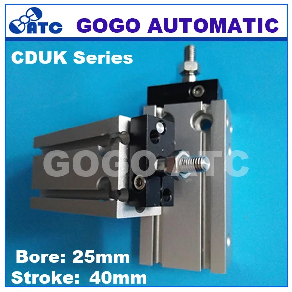 Цилиндр аналогичный типу SMC двухсторонний не вращающийся стержень диаметр 25 мм