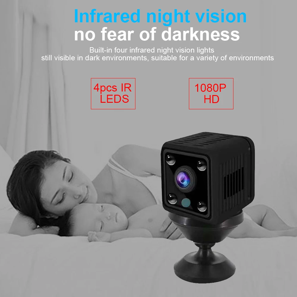 HD1080P мини wifi батарея камера видеокамера ночная версия децион движения HD DV