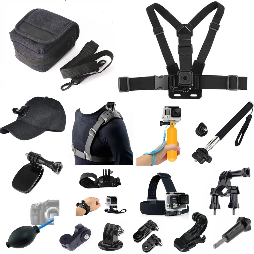 12 в 1 комплект аксессуаров для Nikon KeyMission 360 170 80 Gopro Hero 8 7 6 Black 5 4 3 Drift Innovation Stealth 2 HD Ghost