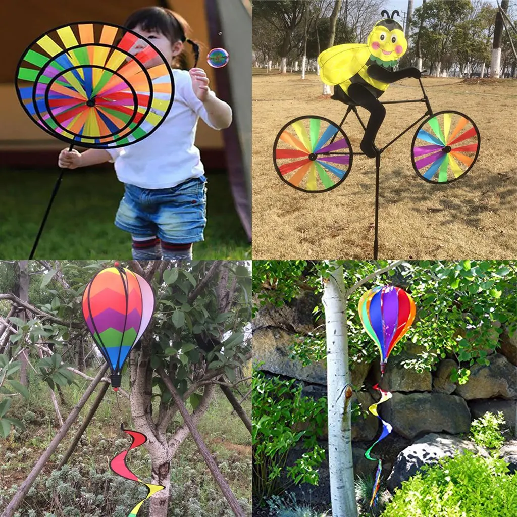 4 шт./компл. 3D ветряная мельница сделай сам Pinwheel Wind Chime воздушный шар детский