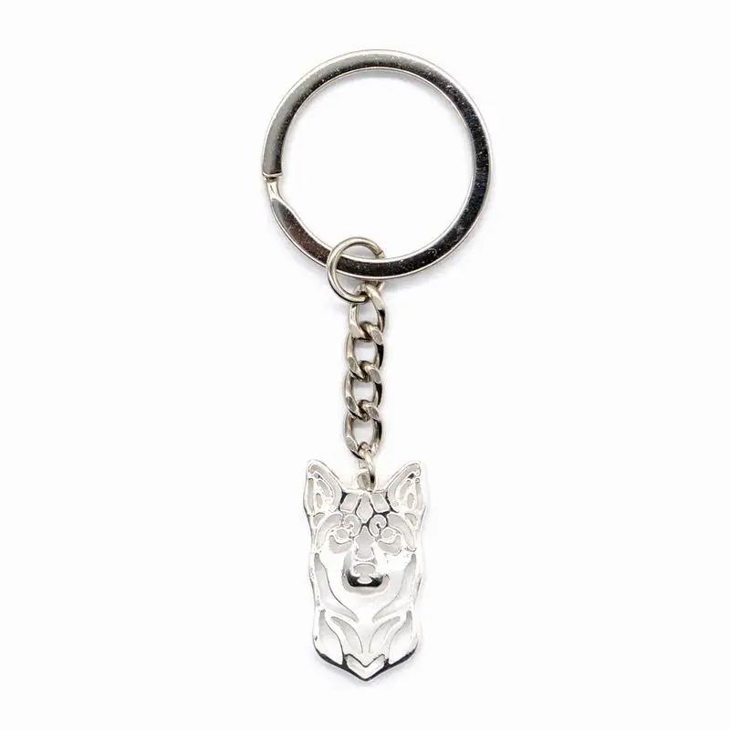 

New Style Lapponian Herder Keychain Pet Dog Car Bag Holders Lovers Metal Alloy Dog Pendant Key Ring Drop Shipping