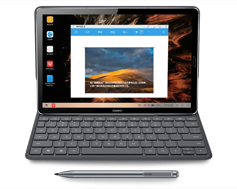 HUAWEI M6, 10,8 дюймов, 6 ГБ ОЗУ, 256 Гб ПЗУ, Kirin 980, четыре ядра, Android 9,0, 4G, LTE, планшет для телефонных звонков, 7500 мА/ч, 2560x1600, отпечаток пальца, ПК