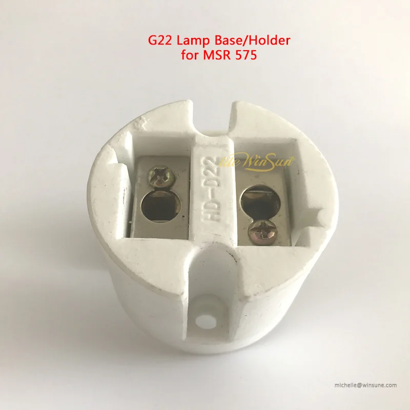 1pc G22 Litewinsune лампа база держатель лампы разъем GY9.5 GX9.5 GX16 G15 G22 для сценического освещения лампа - Цвет: 1pc G22