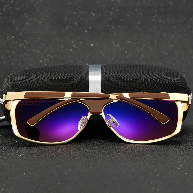 FUNSEE мужская Поляризованные Очки Большие Кадр Весна Ноги Жаба Квадратных Моды