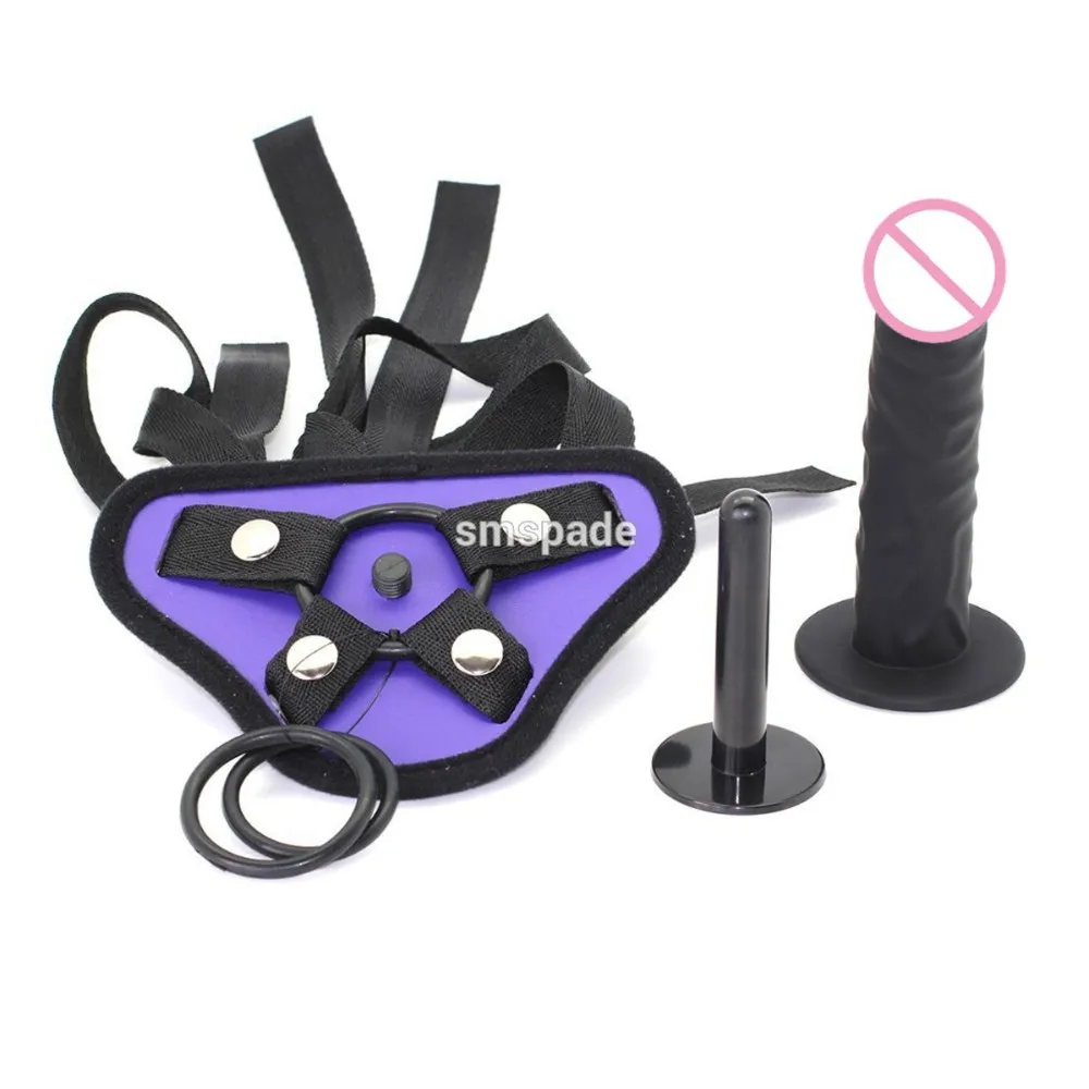 SMSPADE 130*35 мм пурпурный фаллоимитатор на ремешке ремешок женском для большого