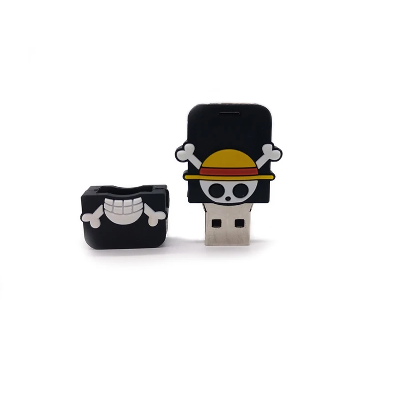 Мультфильм пират ОДИН КУСОК usb флэш-накопитель 4 ГБ 8 16 32 64 реальная емкость карта