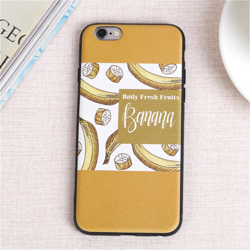 Cute Cartoon Fruits Watermelon Banana Soft Slim Coque Cases for Apple iPhone 6 6s Phone Case Silicone Capa Cover IPhone |