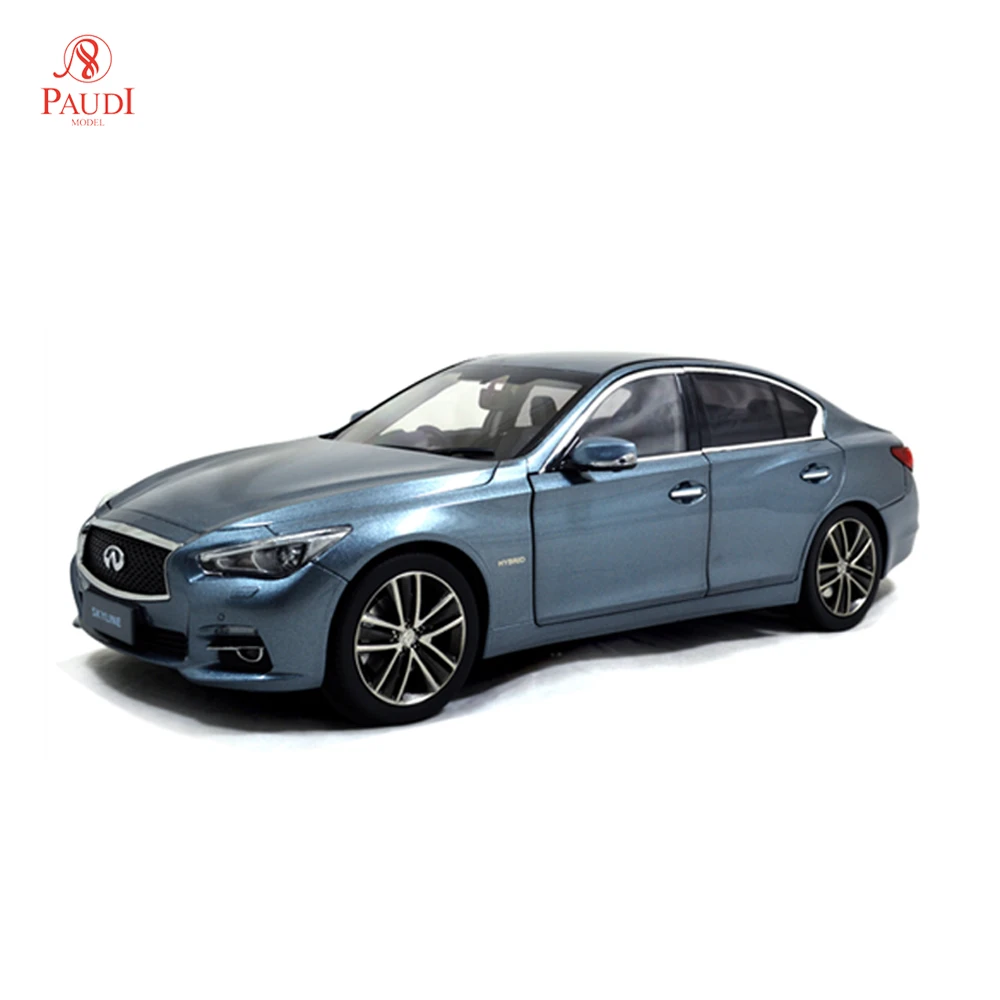 Paudi модель 1/18 1:18 весы Infiniti Skyline 350GT SP 2015 синий статический симулятор Литой Сплав
