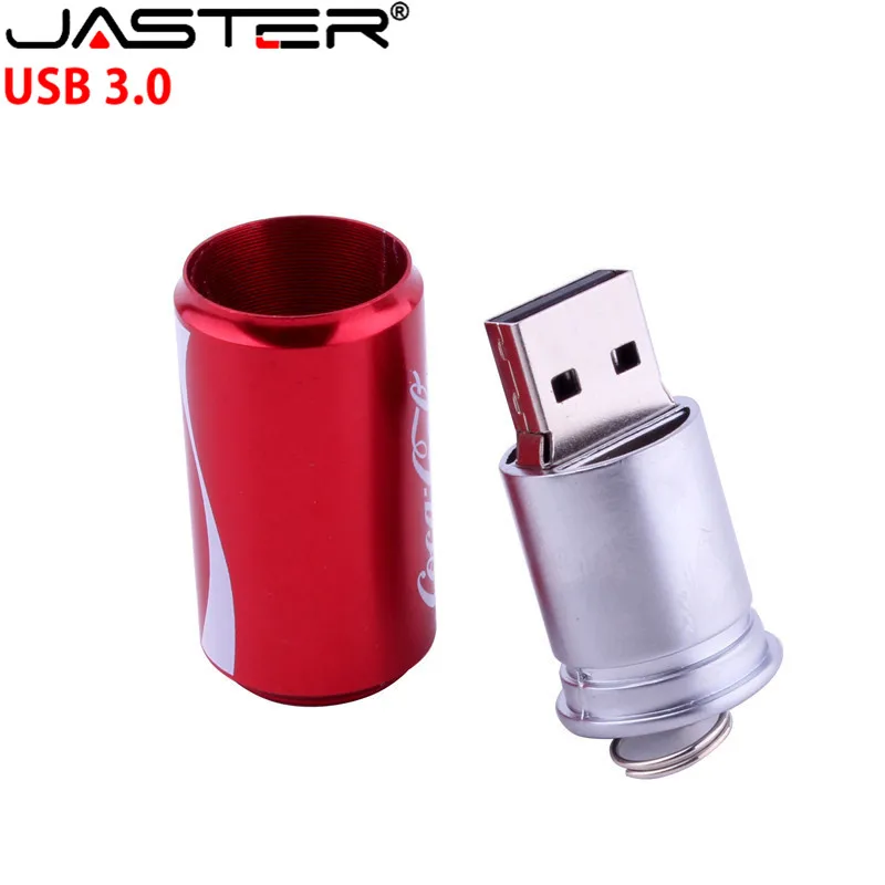 JASTER USB 3,0 модный металлический 3-цветный cola tank USB флеш-накопитель 4 Гб 128 ГБ 16 ГБ 32 ГБ 64 Гб USB внешний накопитель