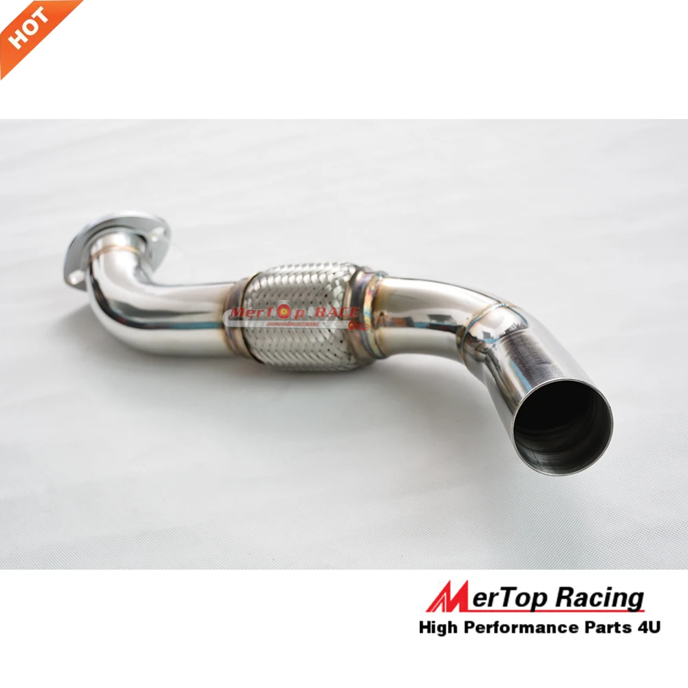Mertop Racing E46 330D 330xd 30cd 1998-2005 M57 полированный 304 из нержавеющей стали DECAT выхлопная труба