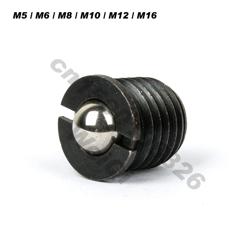 VCN413-ST Пружинные болты, фланцевые шаровые плунжеры, черный корпус, M5 M6 M8 M10 M12 M16