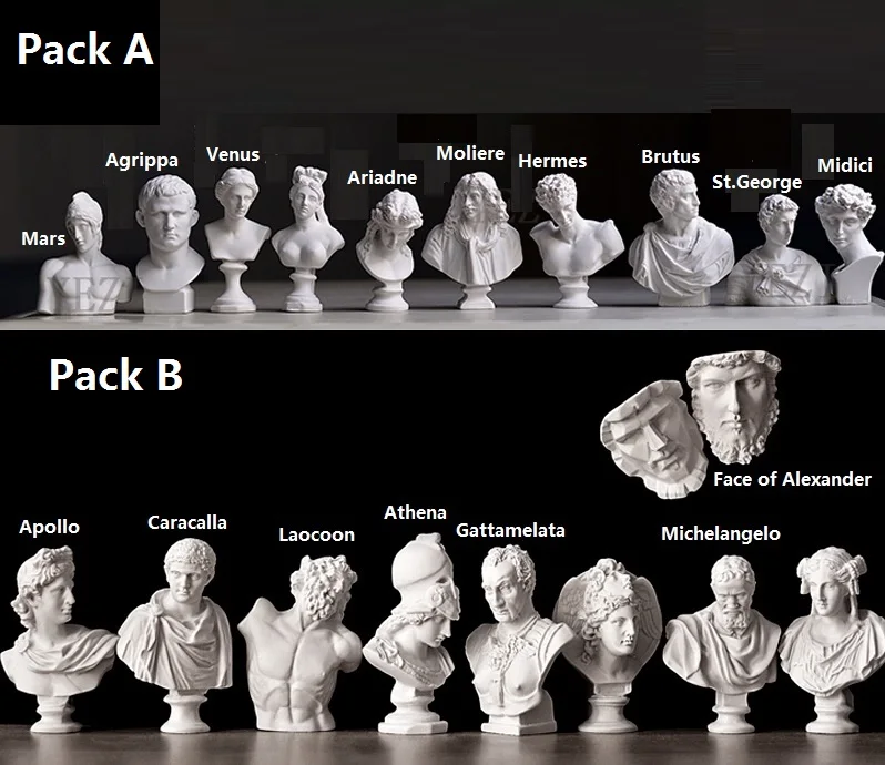 Миниатюрный гипс высотой 5 8 см пакет старых римлянок и греков фигурок: Mars General