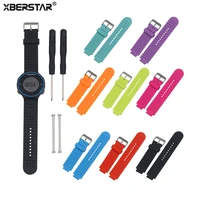 replacement silicone watchbands for garmin forerunner 220 230 235 630 620 735xt watch strap with pins tools