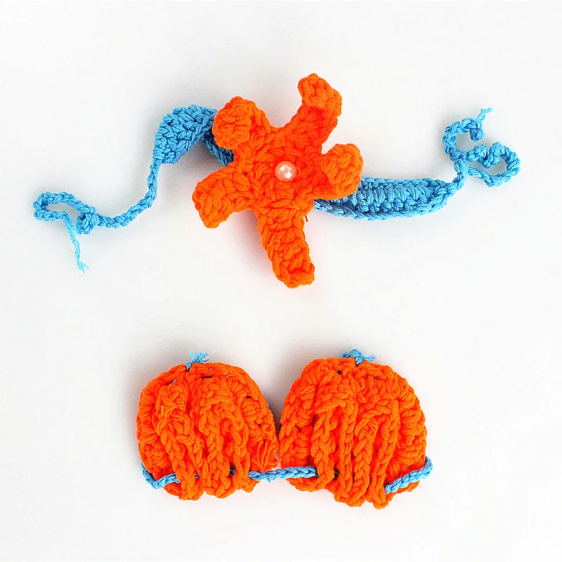 Аксессуары для фотографирования новорожденных костюм Русалочки с хвостом