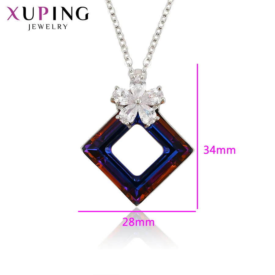 Xuping сладкий кулон ожерелья изысканные кристаллы от Swarovski европейский стиль для