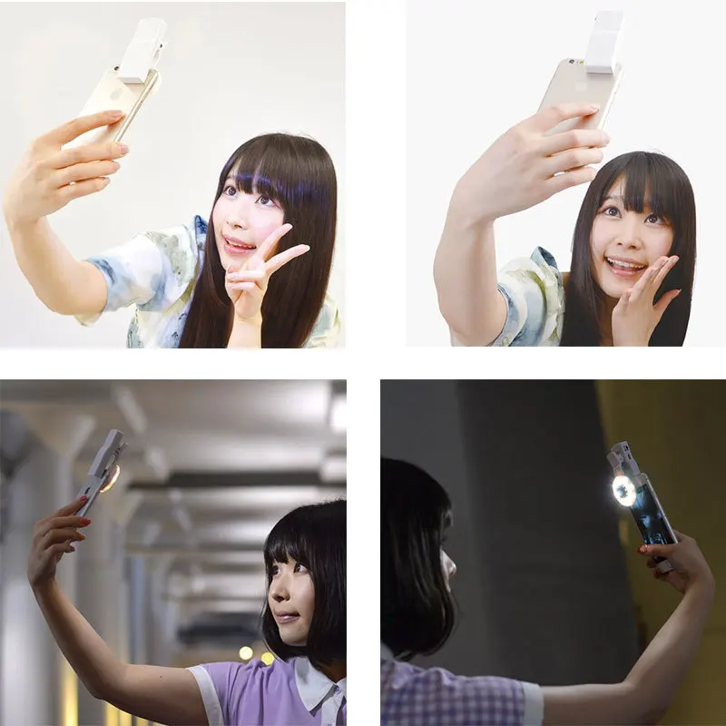 Светодиодный фонарь для вспышки портативный мини селфи круглый кольцевой