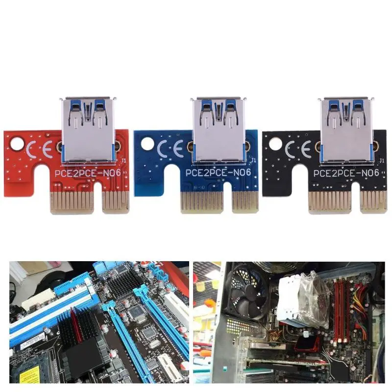 PCI E 1X до 16X Графический Удлинительный кабель для майнинга Расширенная линейная