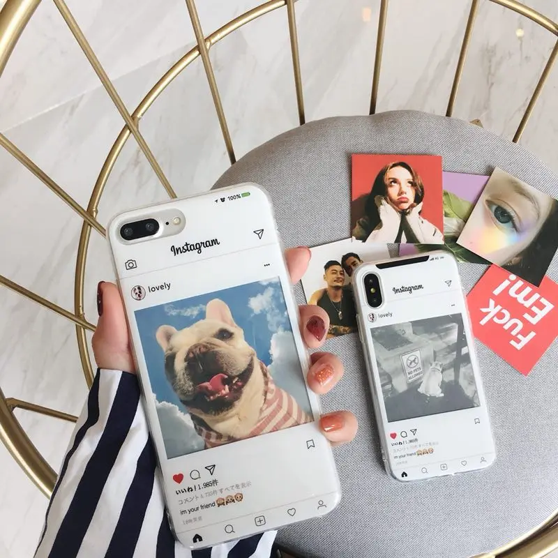 Чехол для телефона с маленькими фотографиями iPhone X 8 8Plus Простой Картонный