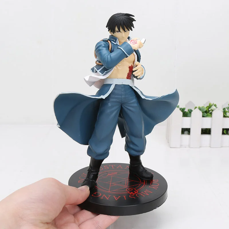 18 см цельнометаллическая экшн фигурка Alchemist Roy Mustang из ПВХ Коллекционная модель