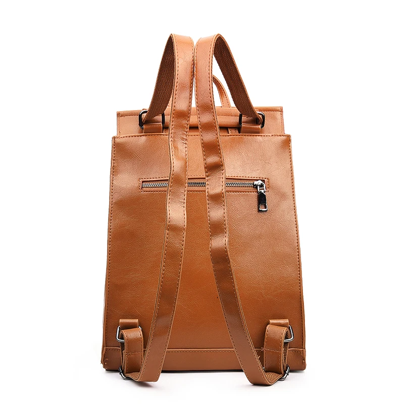 Женский винтажный рюкзак дизайнерский кожаный высокого качества для девочек