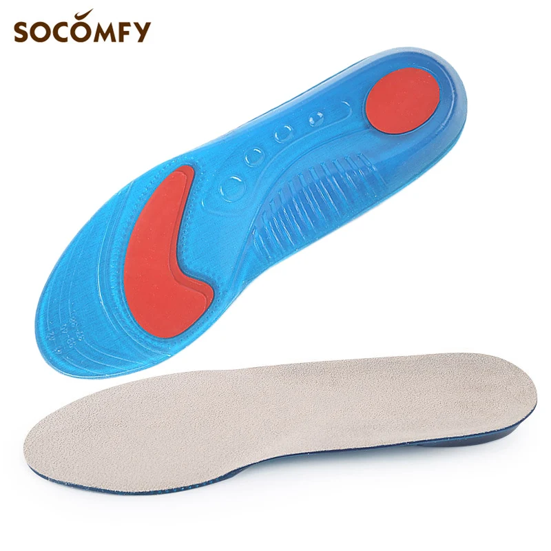 SOCOMFY силиконовый гель спортивная обувь стельки мягкие массажные подушки колодки