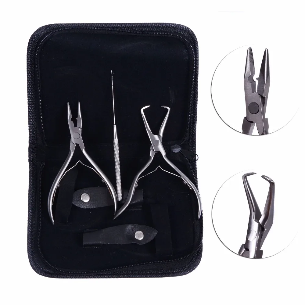 

Wholesale Stainless Steel Plier Ket Set! High-Grade Hair Extension Tool Set, Hair Extension Pliers Set