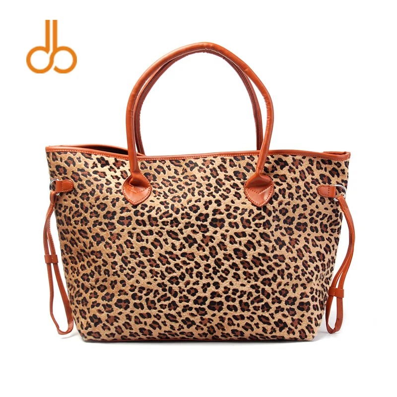 Короткий мех Материал Leopard сумка Cheetah женские сумки с ПУ ручка DOM369 | Багаж и