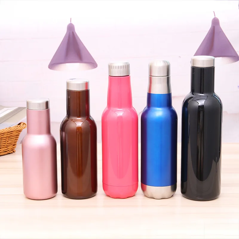 Новый Термальность изоляции Нержавеющая сталь Творческий Бутылочки Посуда для