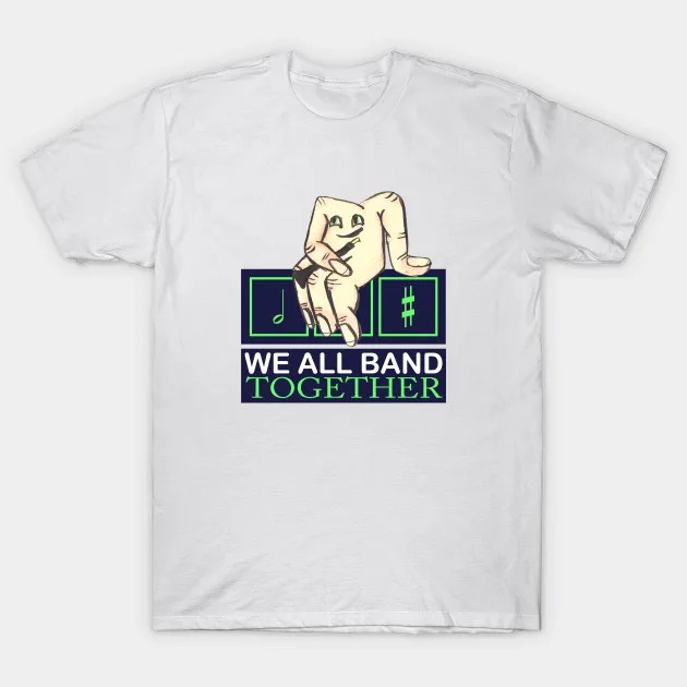 Мужская футболка с коротким рукавом Handyman WE ALL BAND TOGETHER Band Футболка женская