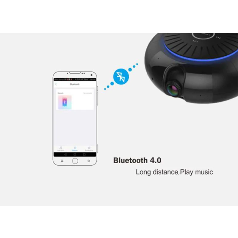 Панорамная камера 180 градусов 1080P HD Wifi IP встроенная 5 Вт Hifi система Bluetooth динамик