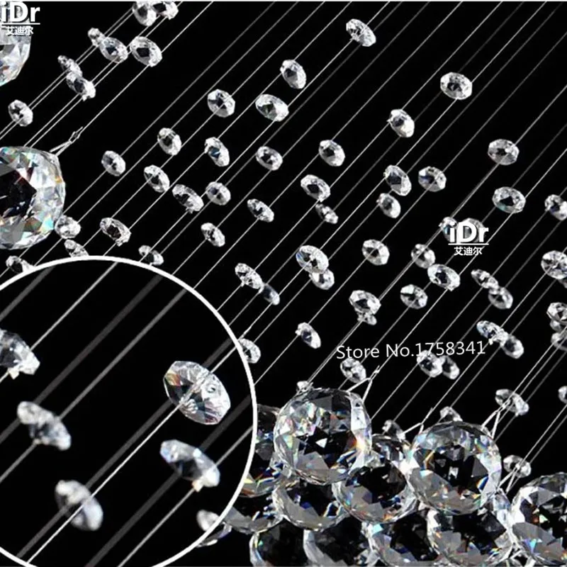 Роскошный хрустальный светильник в пентхаусе лестничная лампа проводные