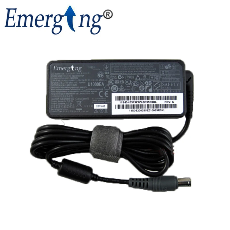 Новый оригинальный адаптер для ноутбука Lenovo ThinkPad T400 X220 X230 20 в 7 9 А 65 Вт 5 * мм |