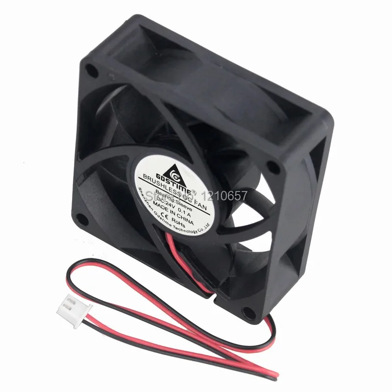 1 шт. Gdstime 7025 70 мм 70x70x25 7 см 2Pin 24V DC чехол Вентилятор охлаждения|case cooling fan|cooling fan24v dc fan