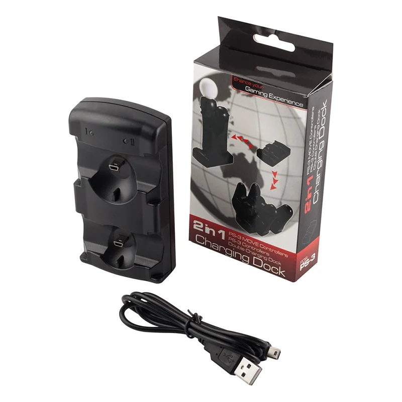 Зарядное устройство 2 в 1 с двумя USB портами зарядная док станция для PlayStation 3 Sony