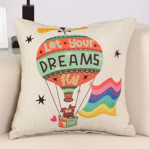 Наволочка для детской комнаты на Рождество из льна и хлопка диванную кровать